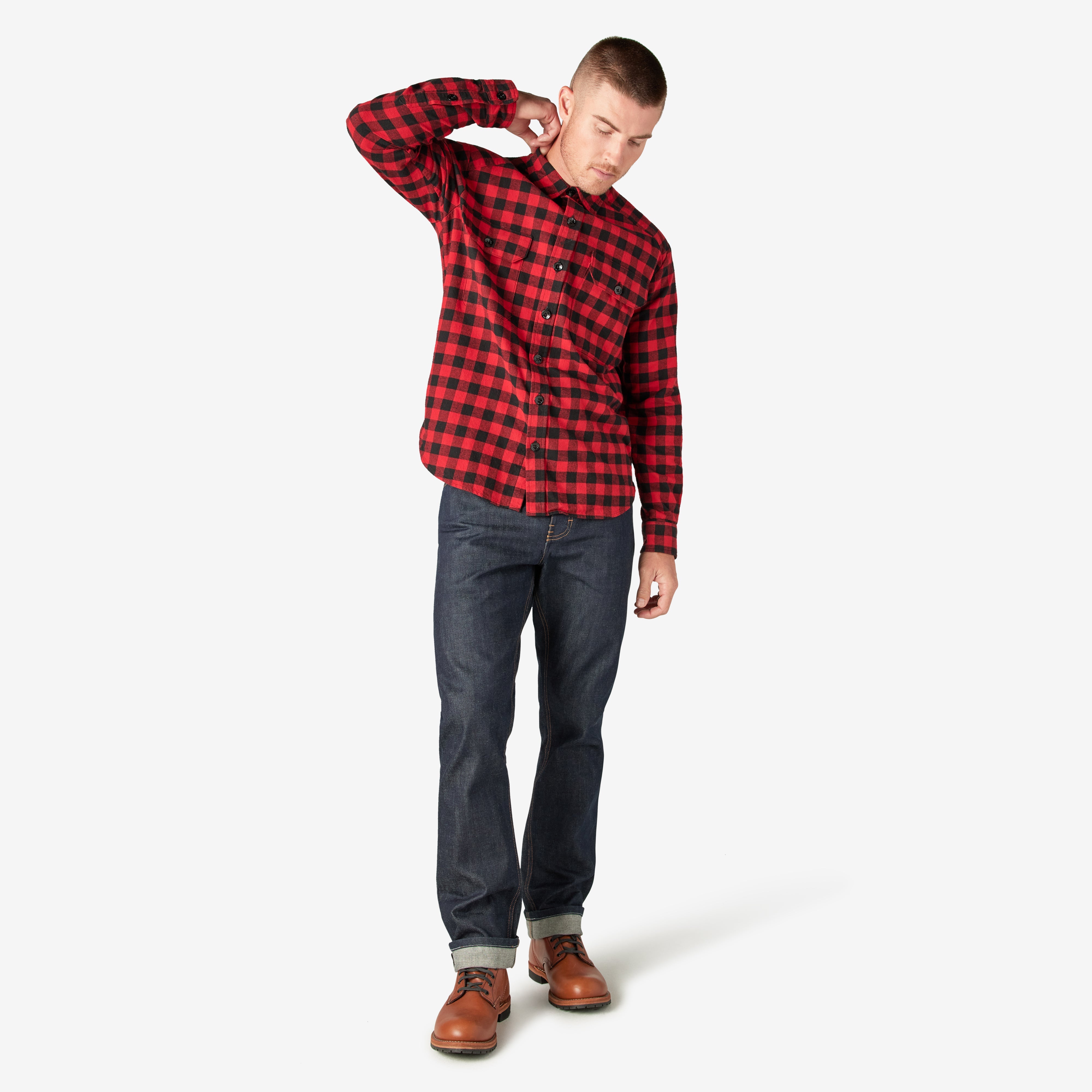 "Dickies 1922 Buffalo Check Flannel Shirt"