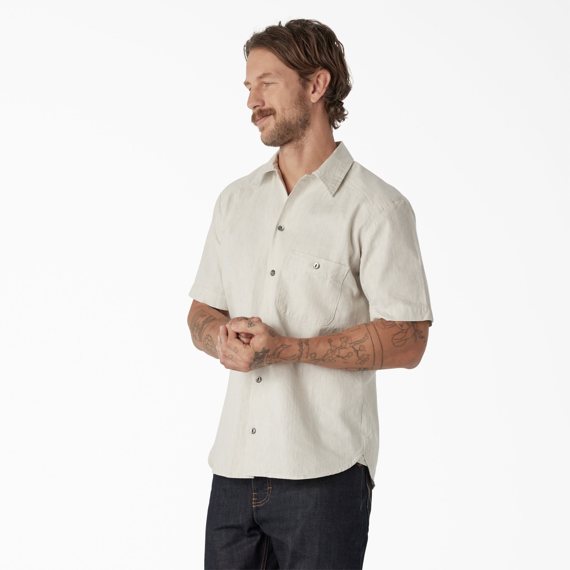"Dickies 1922 Short Sleeve Textured Weave Shirt"