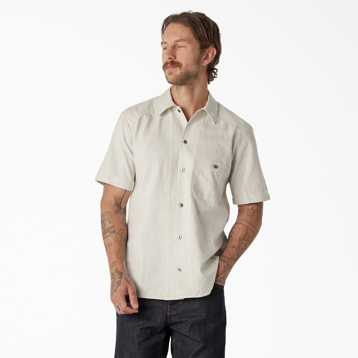 "Dickies 1922 Short Sleeve Textured Weave Shirt"