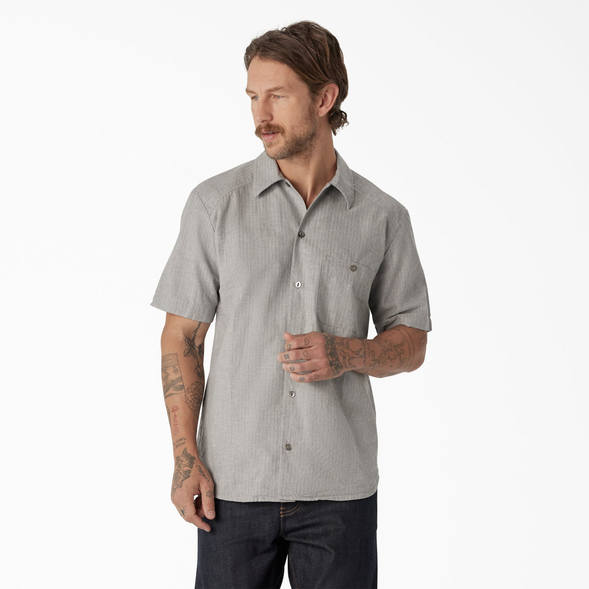 "Dickies 1922 Short Sleeve Textured Weave Shirt"