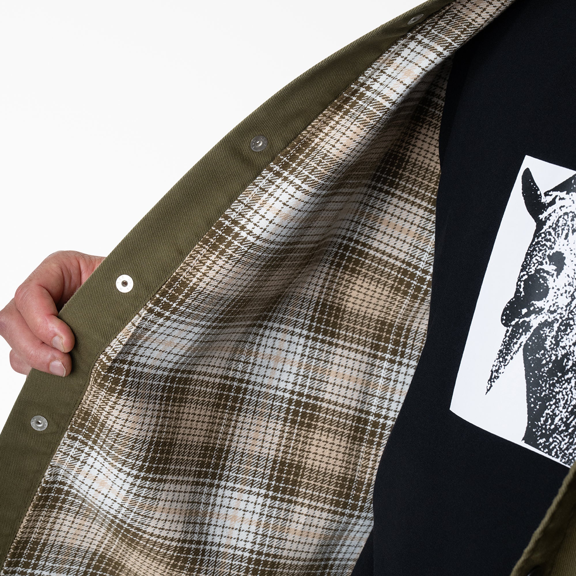 "Mike Anderson Lined Shirt Jacket"