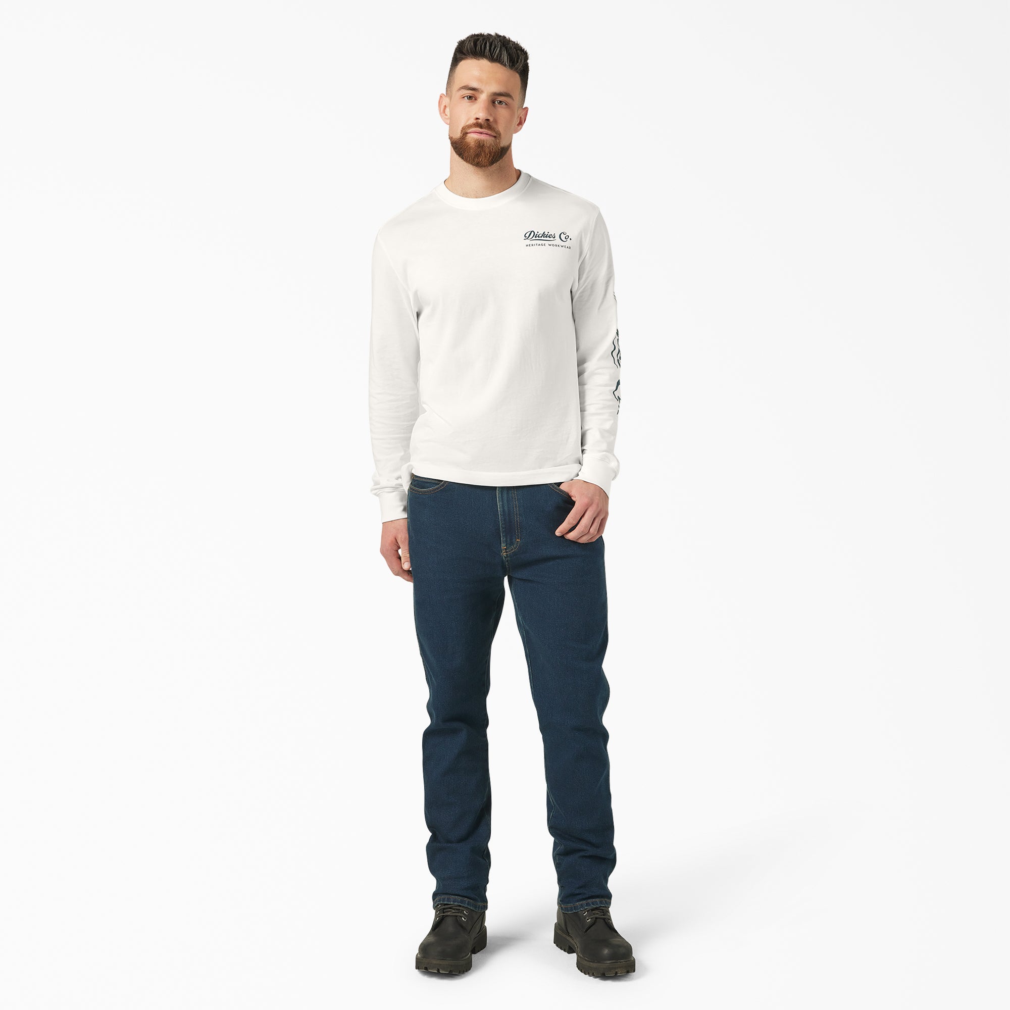 "Heritage Workwear Long Sleeve T-Shirt"