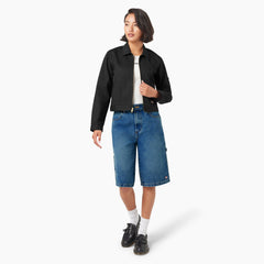 "Women's Unlined Cropped Eisenhower Jacket"