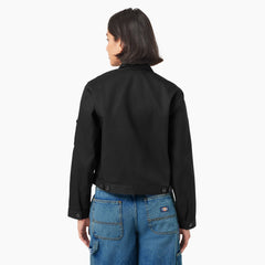 "Women's Unlined Cropped Eisenhower Jacket"