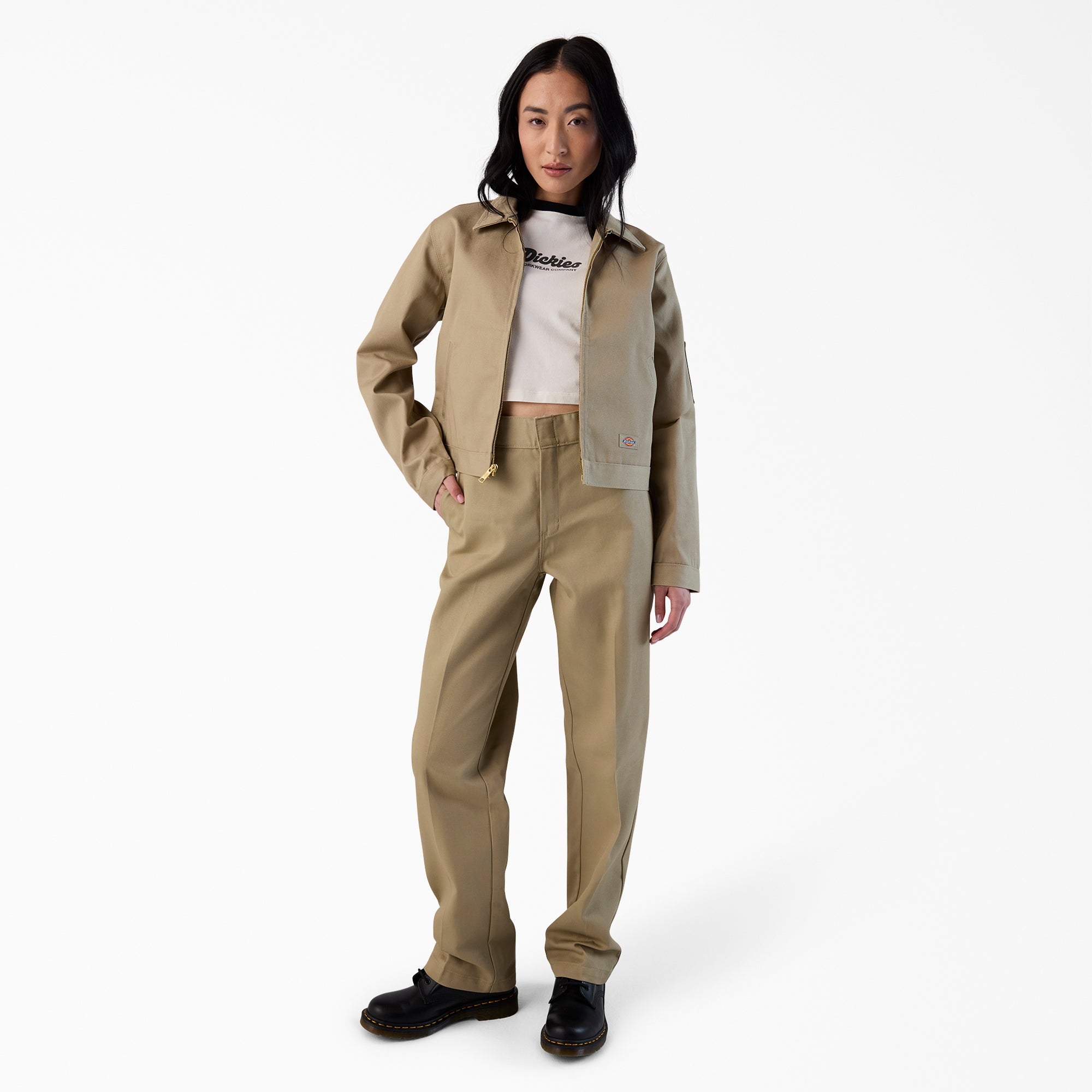 "Women's Unlined Cropped Eisenhower Jacket"