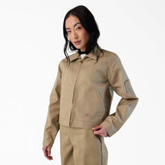 "Women's Unlined Cropped Eisenhower Jacket"