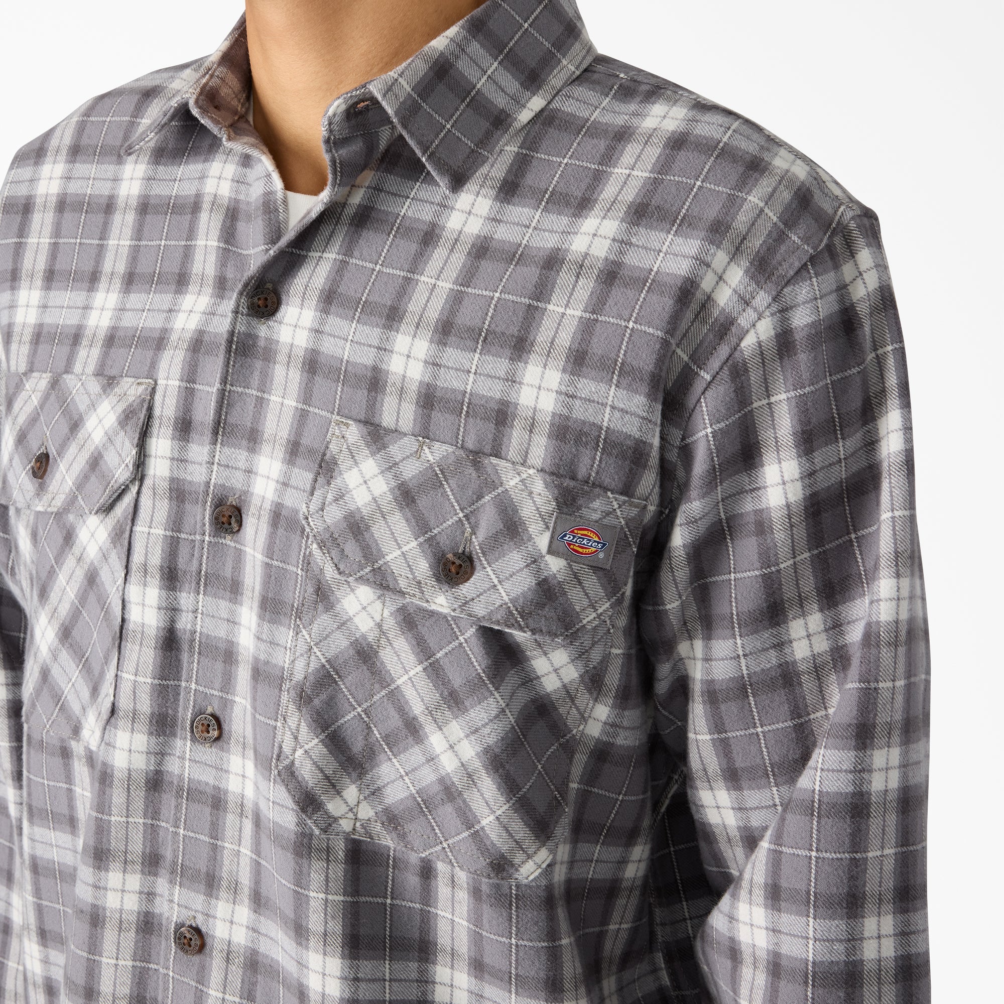 "Long Sleeve Flannel Work Shirt"
