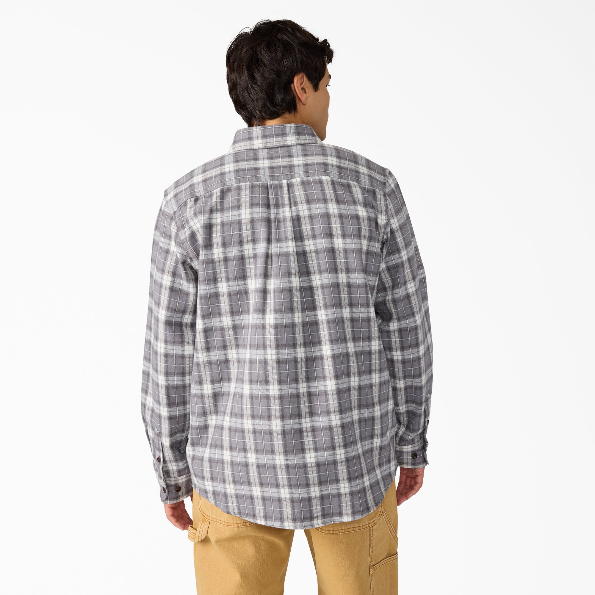 "Long Sleeve Flannel Work Shirt"