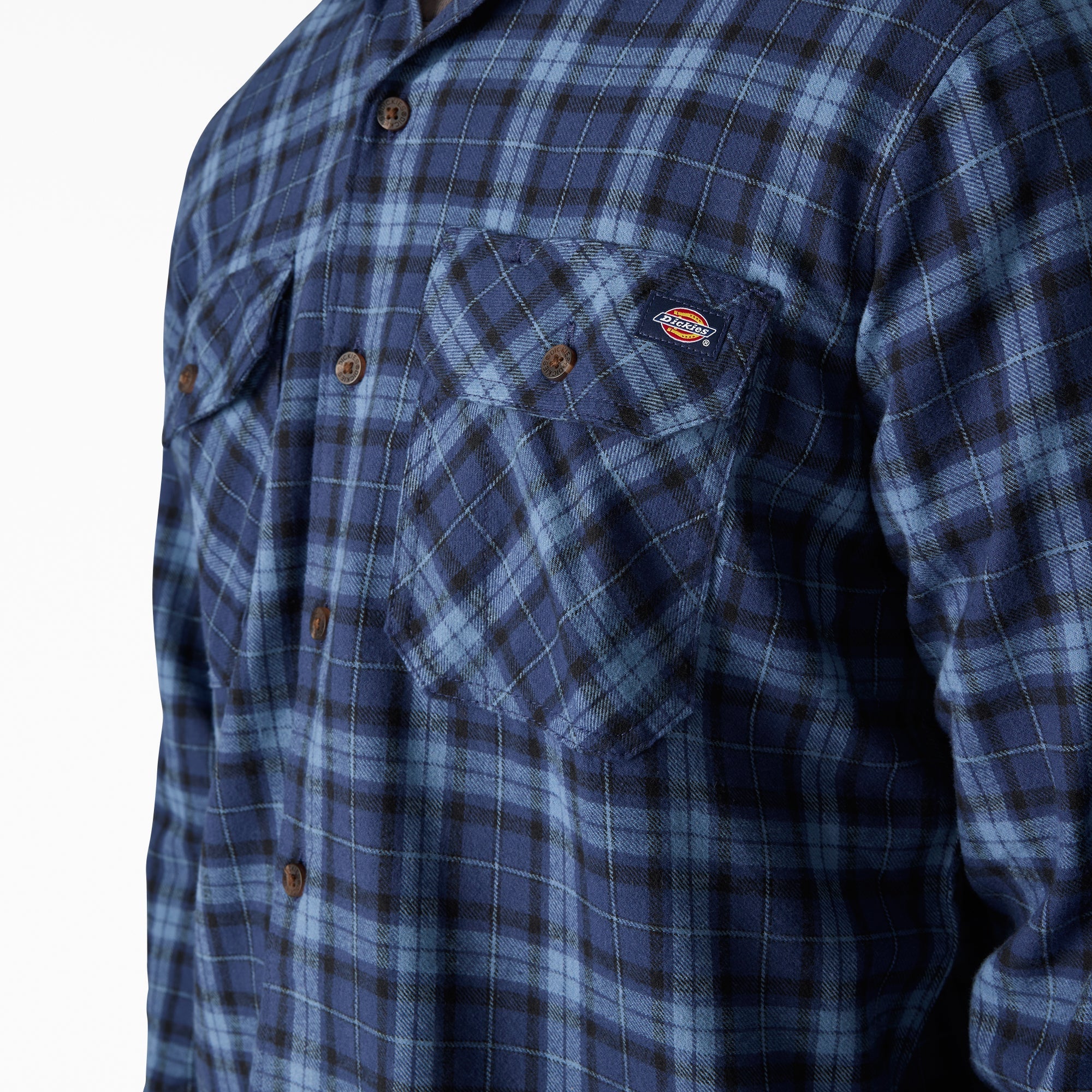 "Long Sleeve Flannel Work Shirt"