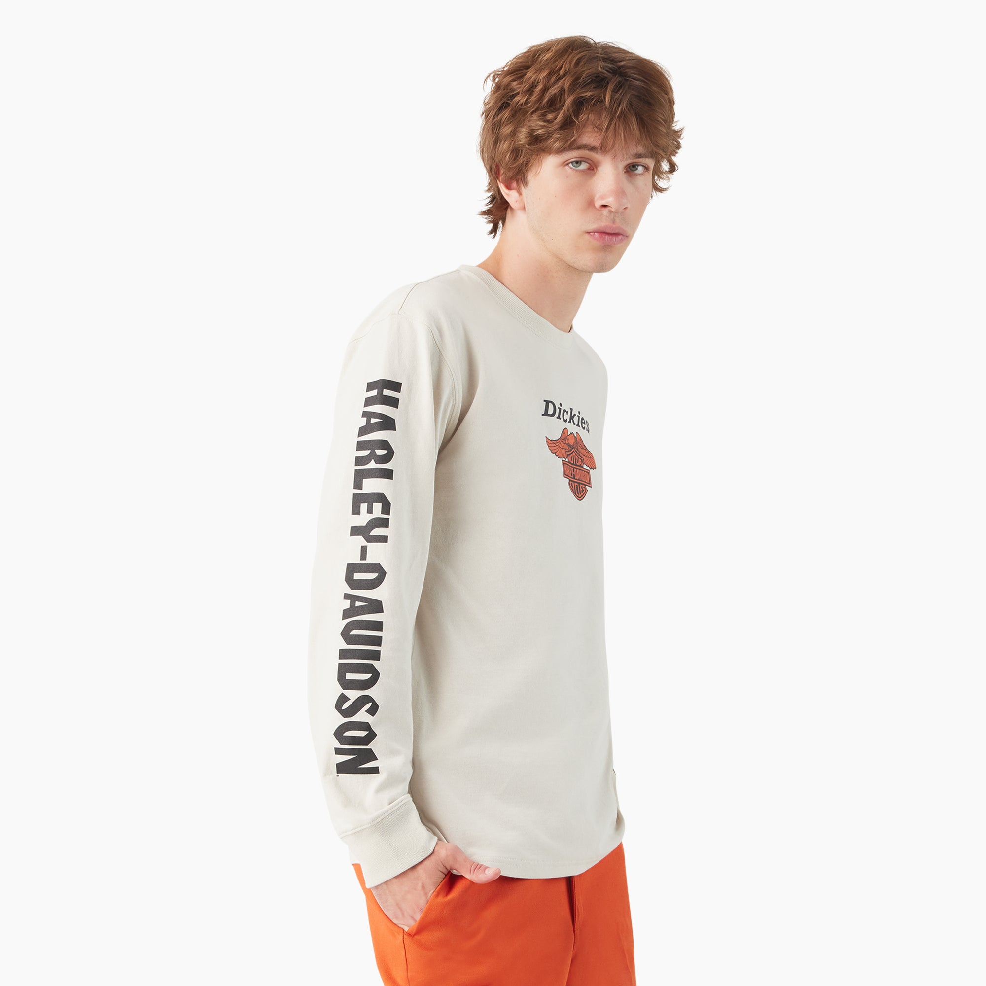 "Dickies x Harley-Davidson Heavyweight Long Sleeve Eagle Tee"