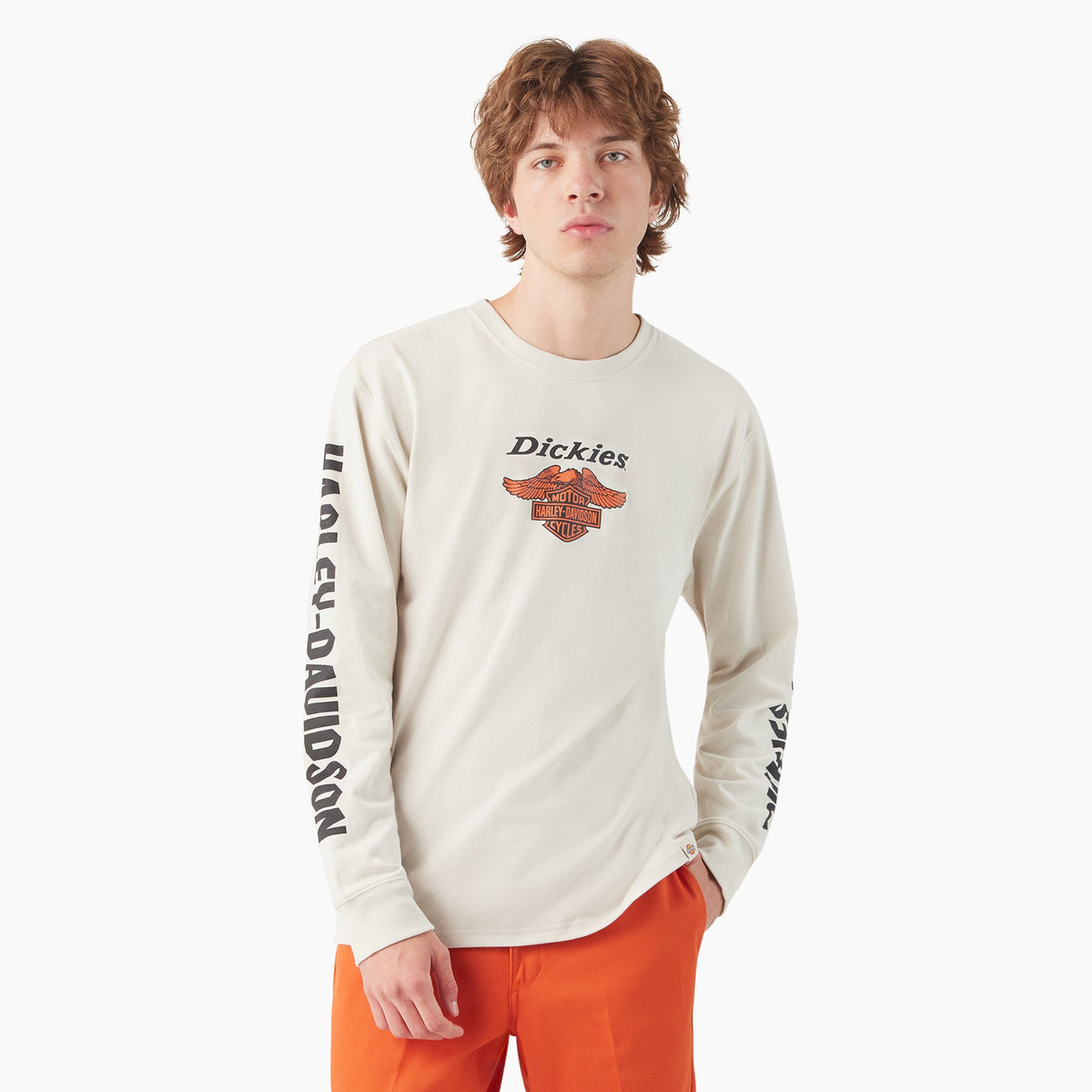 "Dickies x Harley-Davidson Heavyweight Long Sleeve Eagle Tee"