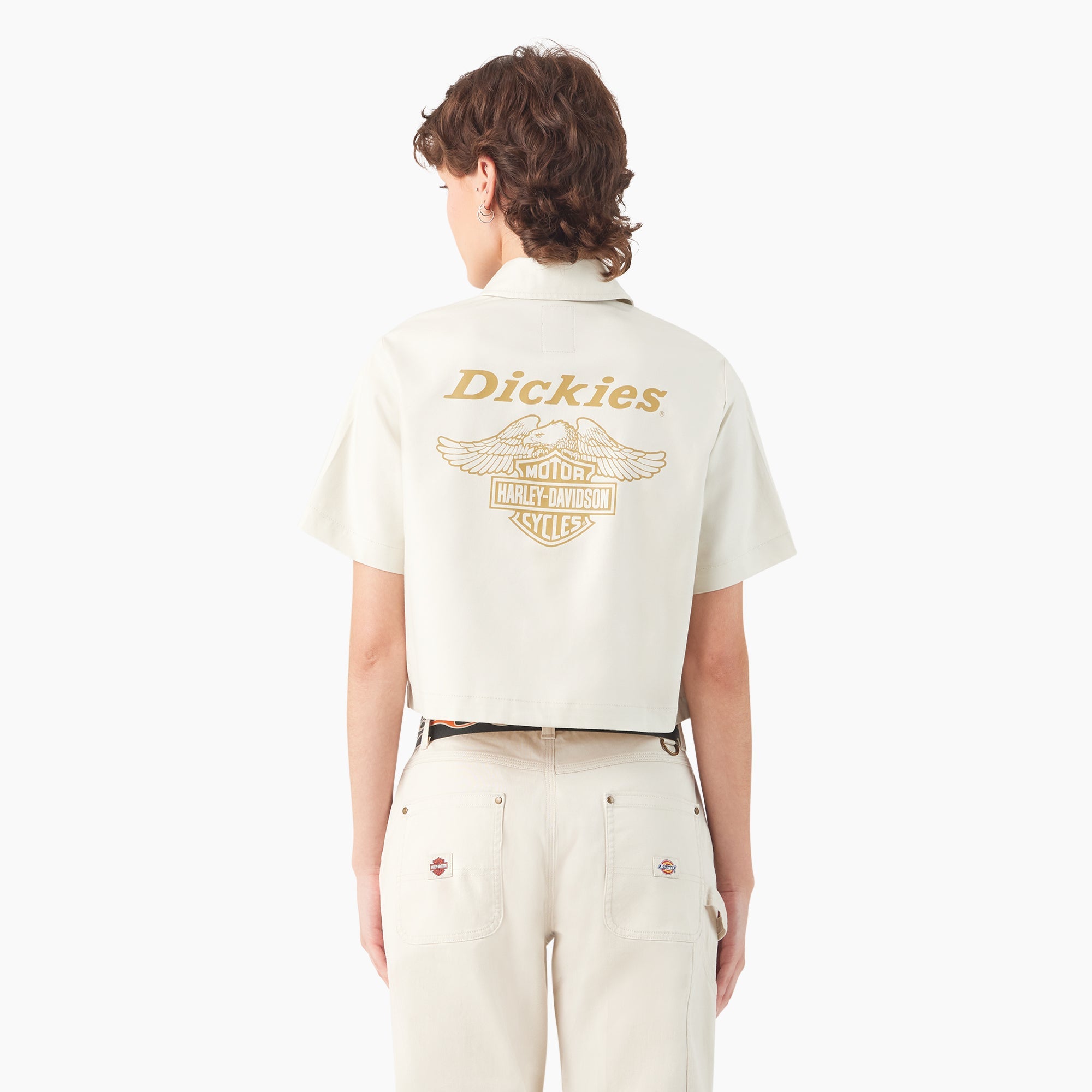 "Dickies x Harley-Davidson Women's Eagle Cropped Work Shirt"