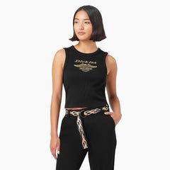 "Dickies x Harley-Davidson Women's Racerback Cropped Eagle Tank Top"