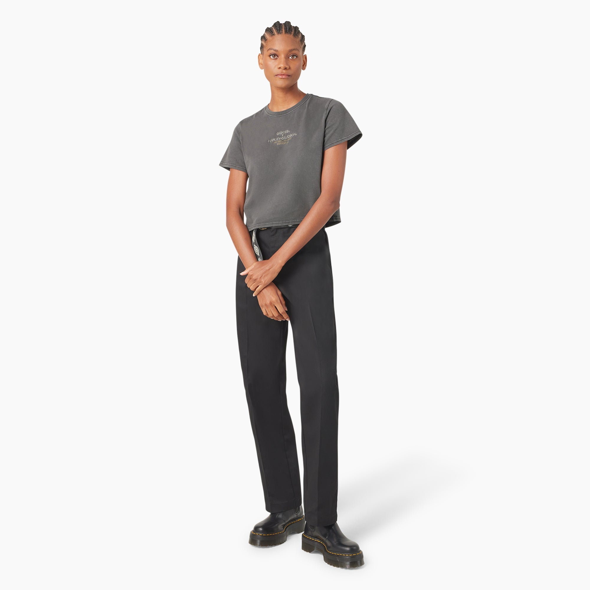 "Dickies x Harley-Davidson Women's Vintage Softail Cropped T-Shirt"