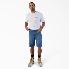 "FLEX 5-Pocket Denim Shorts, 11"""