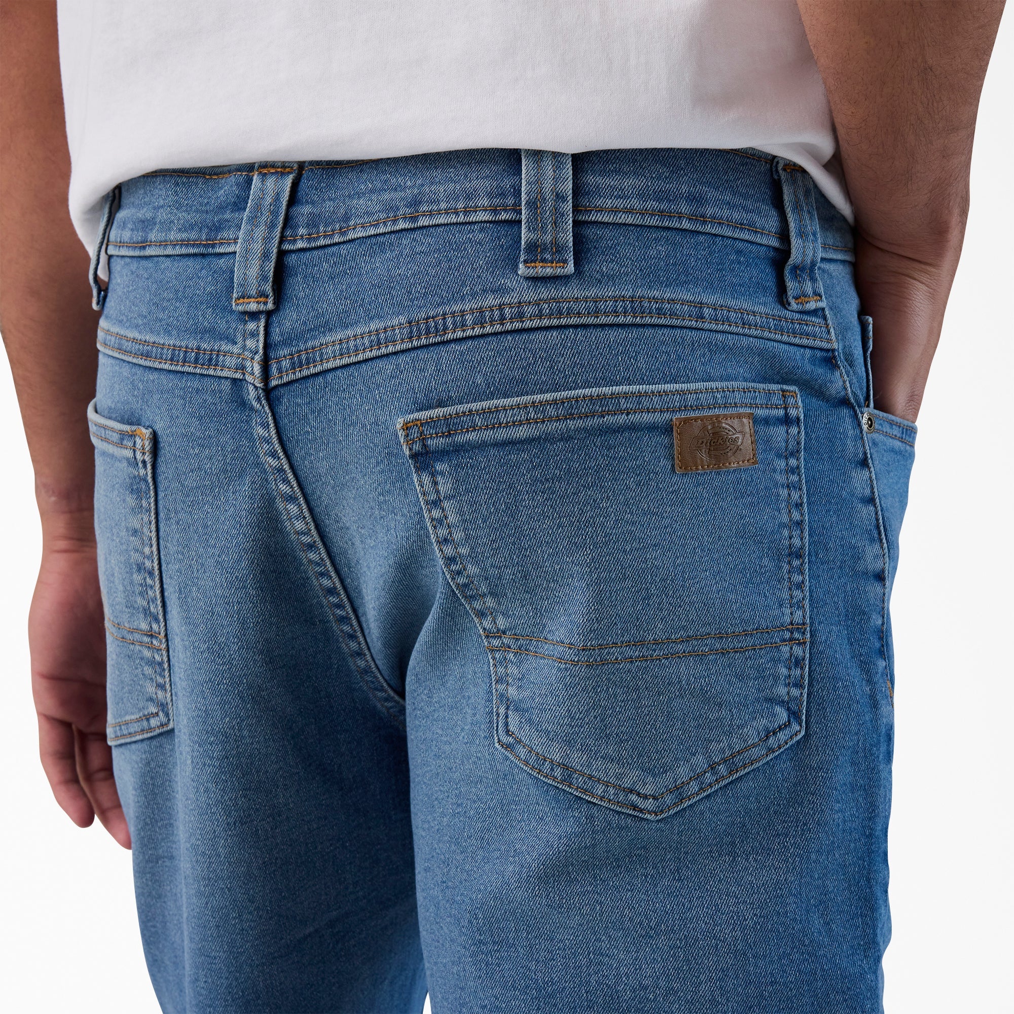 "FLEX 5-Pocket Denim Shorts, 11"""