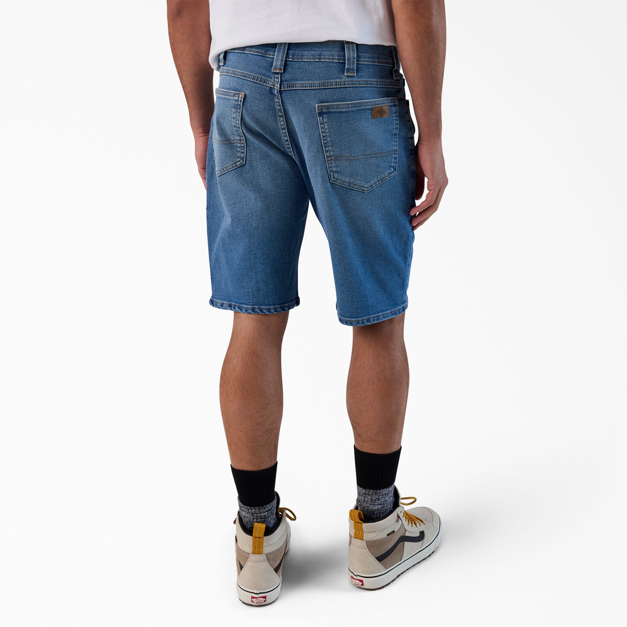 "FLEX 5-Pocket Denim Shorts, 11"""