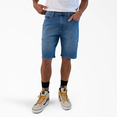 "FLEX 5-Pocket Denim Shorts, 11"""