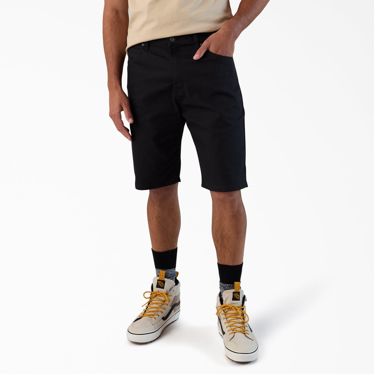 "FLEX 5-Pocket Duck Canvas Shorts, 11"""