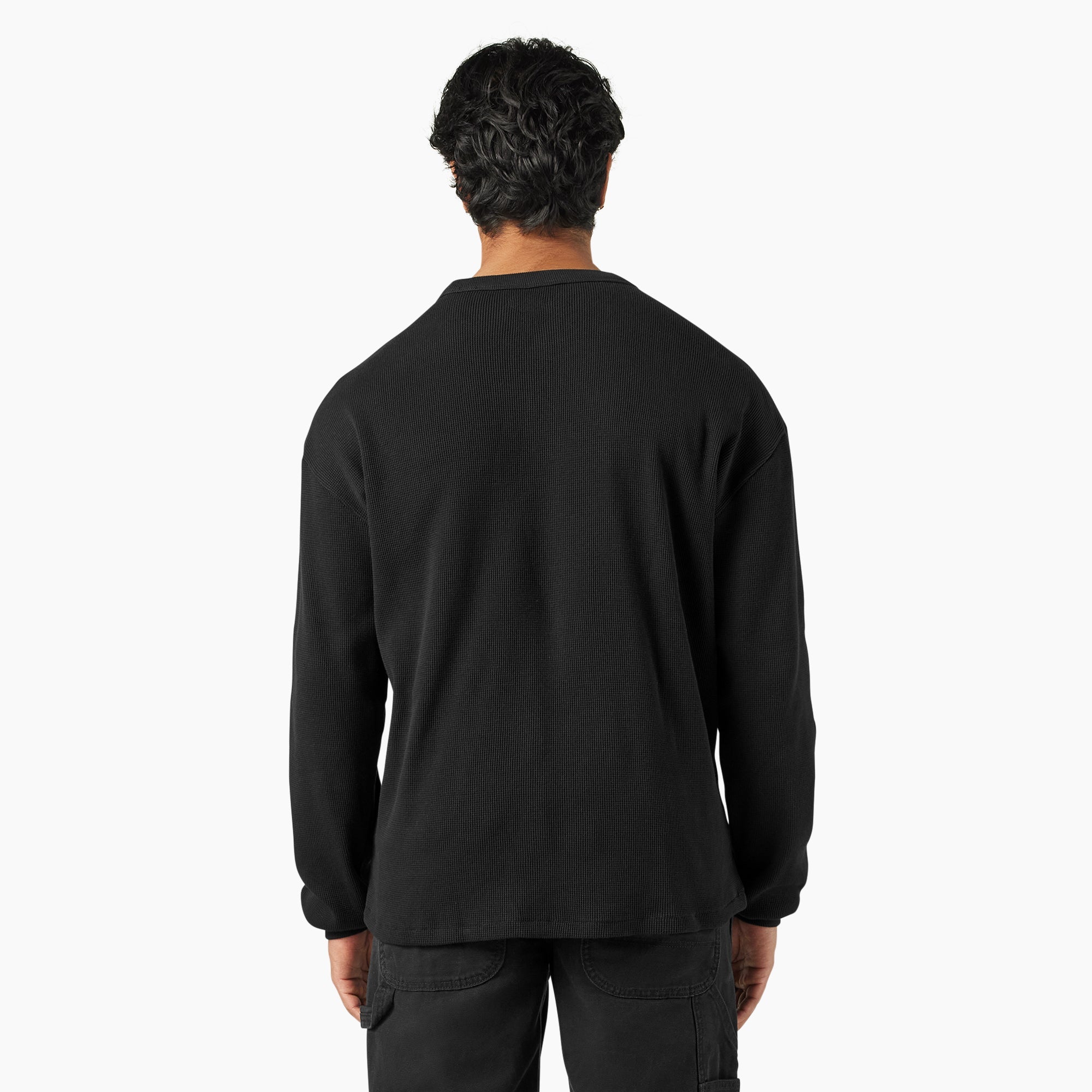 "Long Sleeve Waffle Shirt"