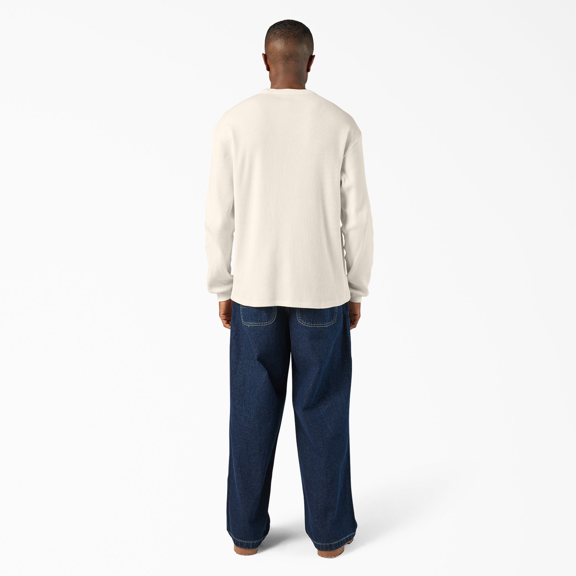 "Long Sleeve Waffle Shirt"