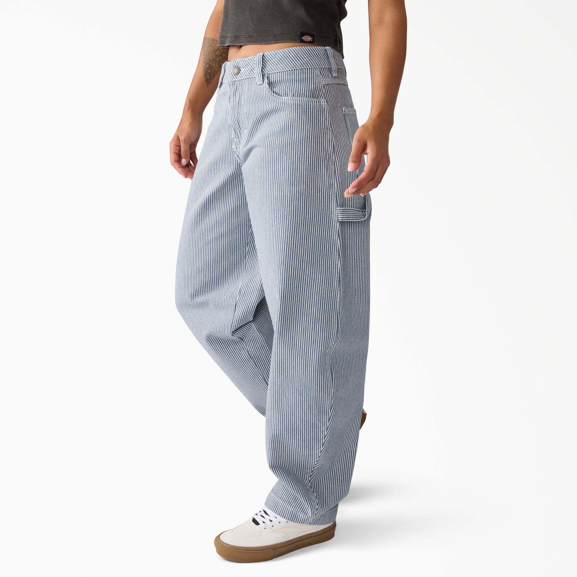 "Women's Hickory Loose Straight Carpenter Pants"