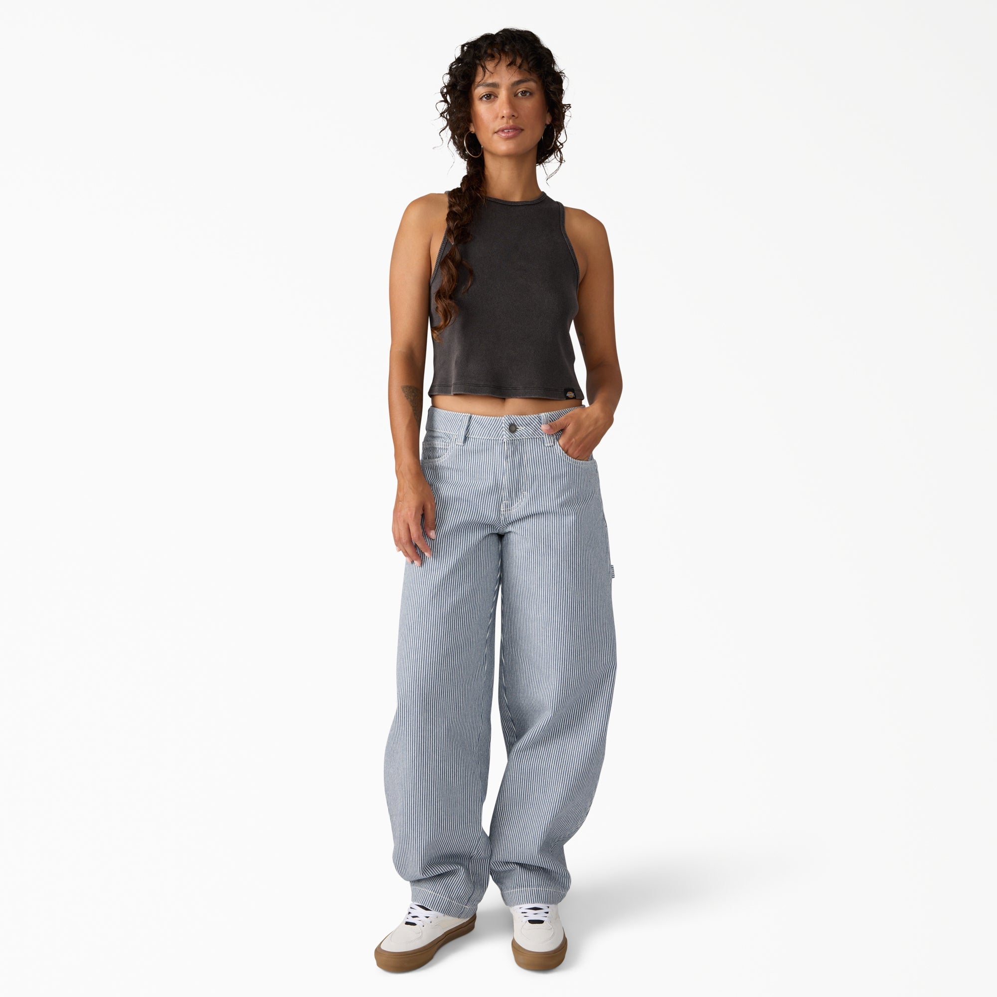 "Women's Hickory Loose Straight Carpenter Pants"