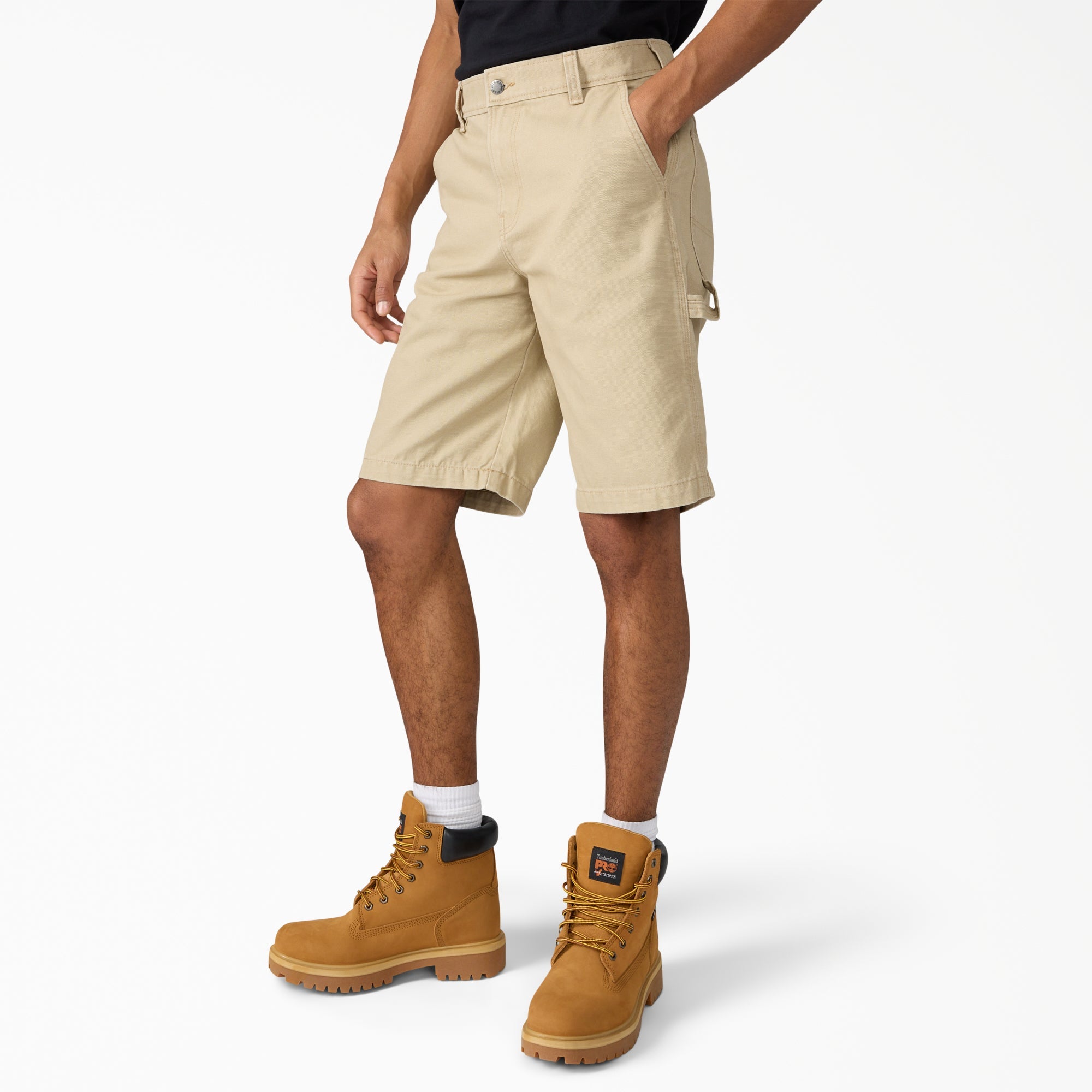 "Canvas Carpenter Shorts, 11"""