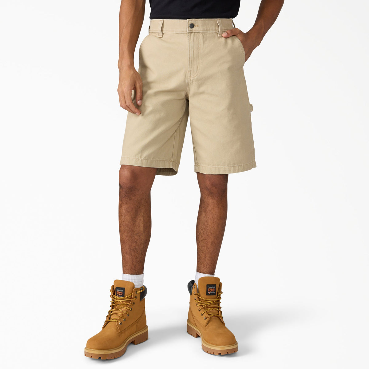 "Canvas Carpenter Shorts, 11"""