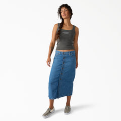 "Women's Midi Denim Skirt"