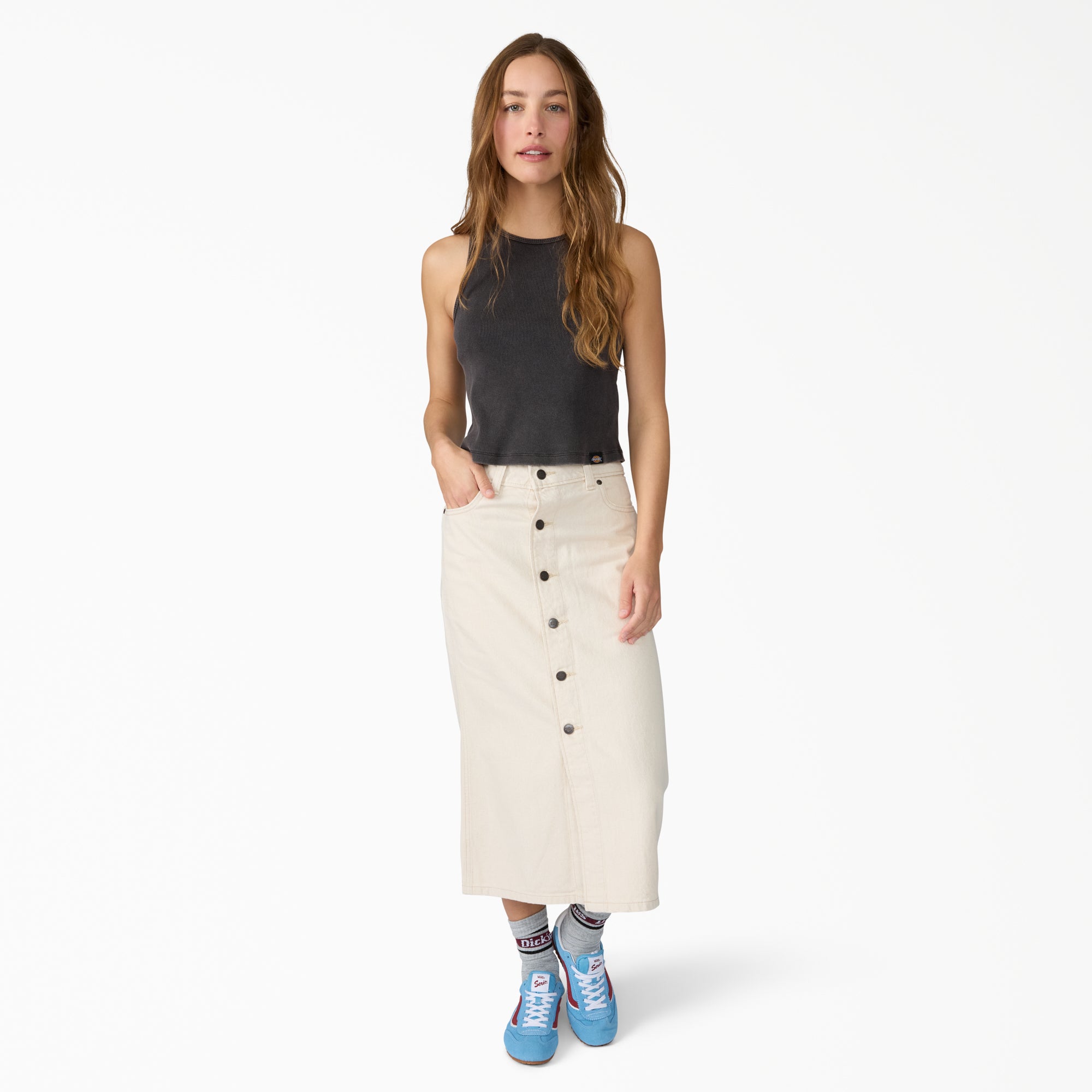 "Women's Midi Denim Skirt"