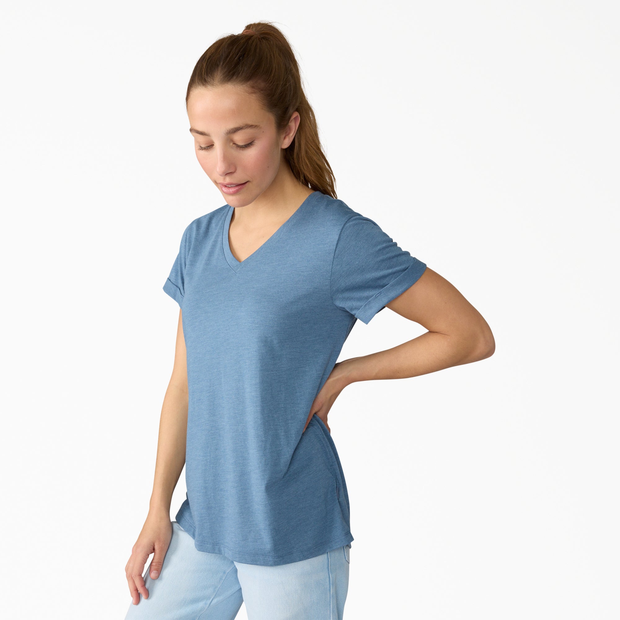 "Women's Cooling Performance Short Sleeve V-Neck T-Shirt"
