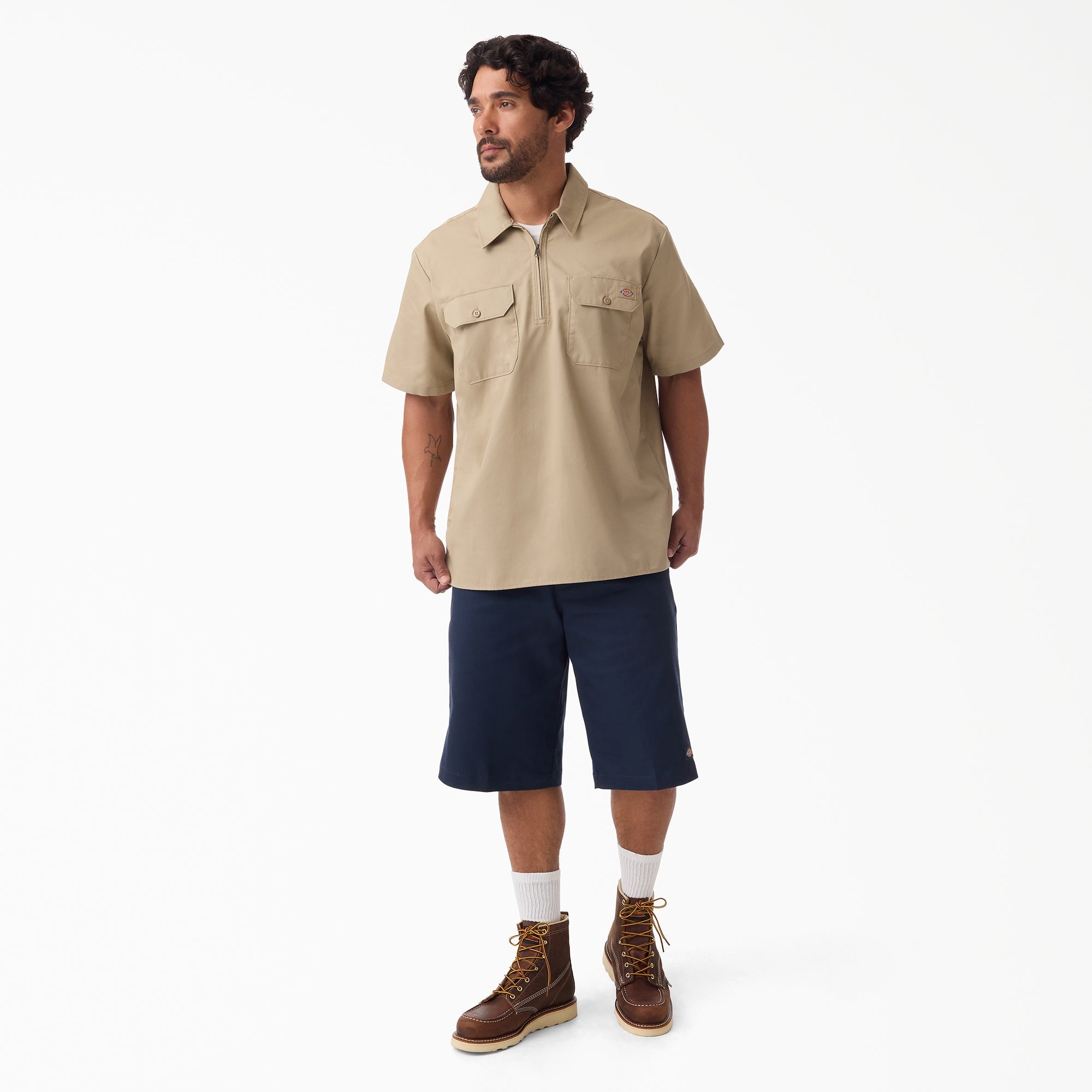 "1/4 Zip Work Shirt"
