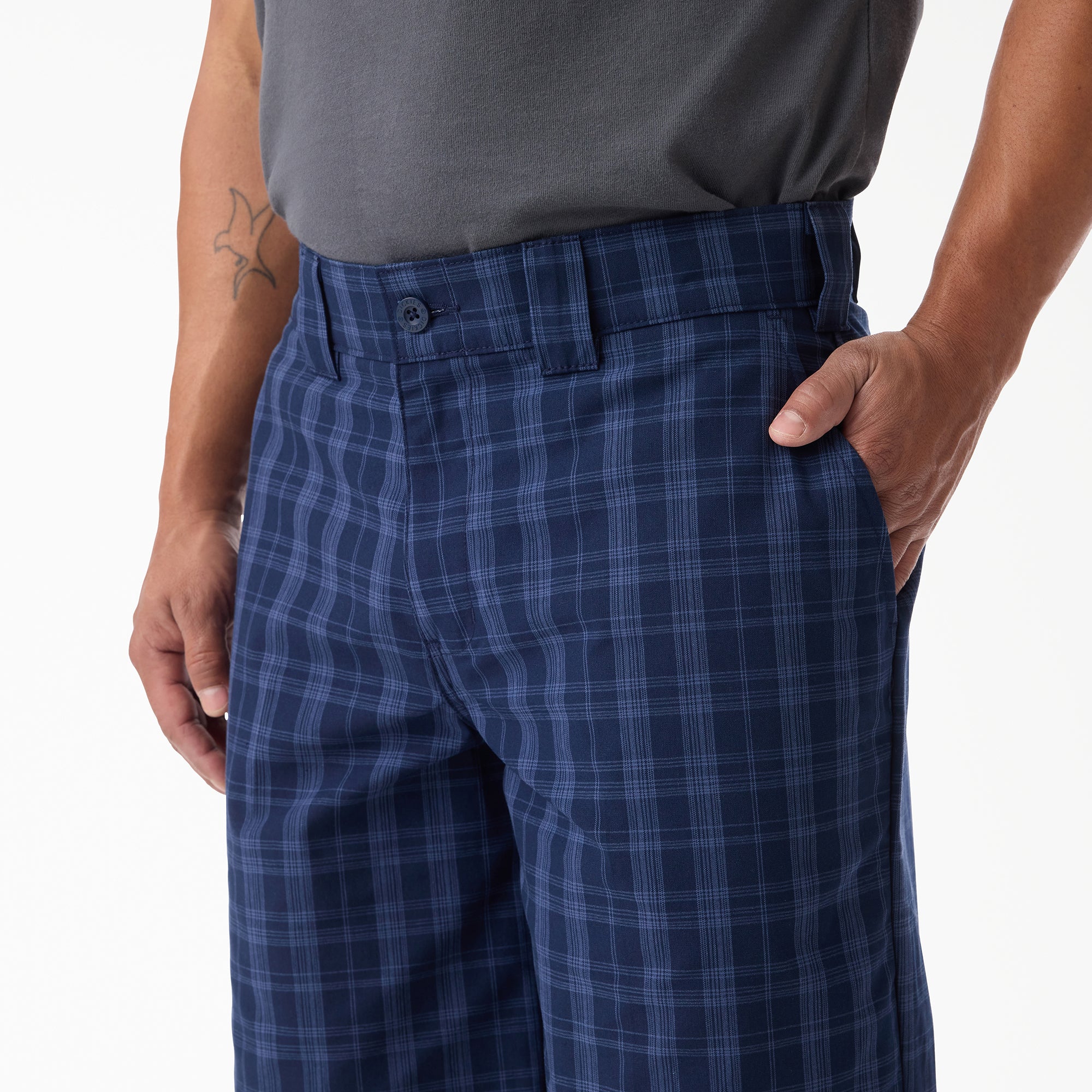 "Plaid Work Shorts, 11"""