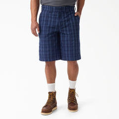"Plaid Work Shorts, 11"""