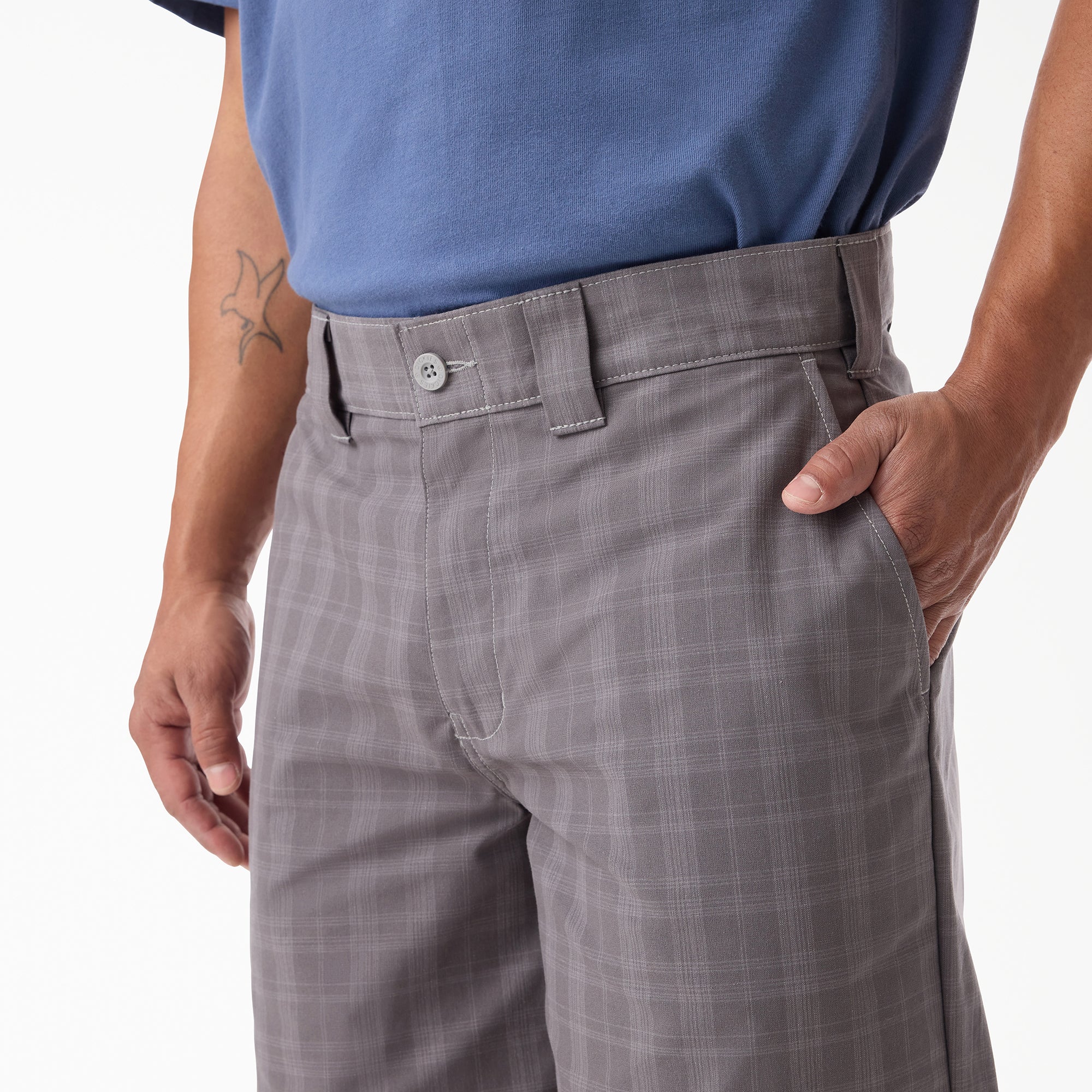 "Plaid Work Shorts, 11"""