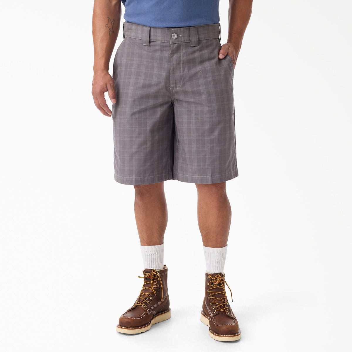 "Plaid Work Shorts, 11"""