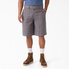 "Plaid Work Shorts, 11"""