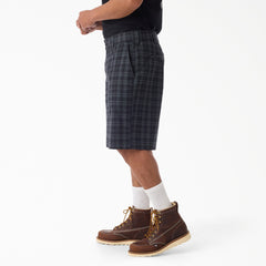 "Plaid Work Shorts, 11"""