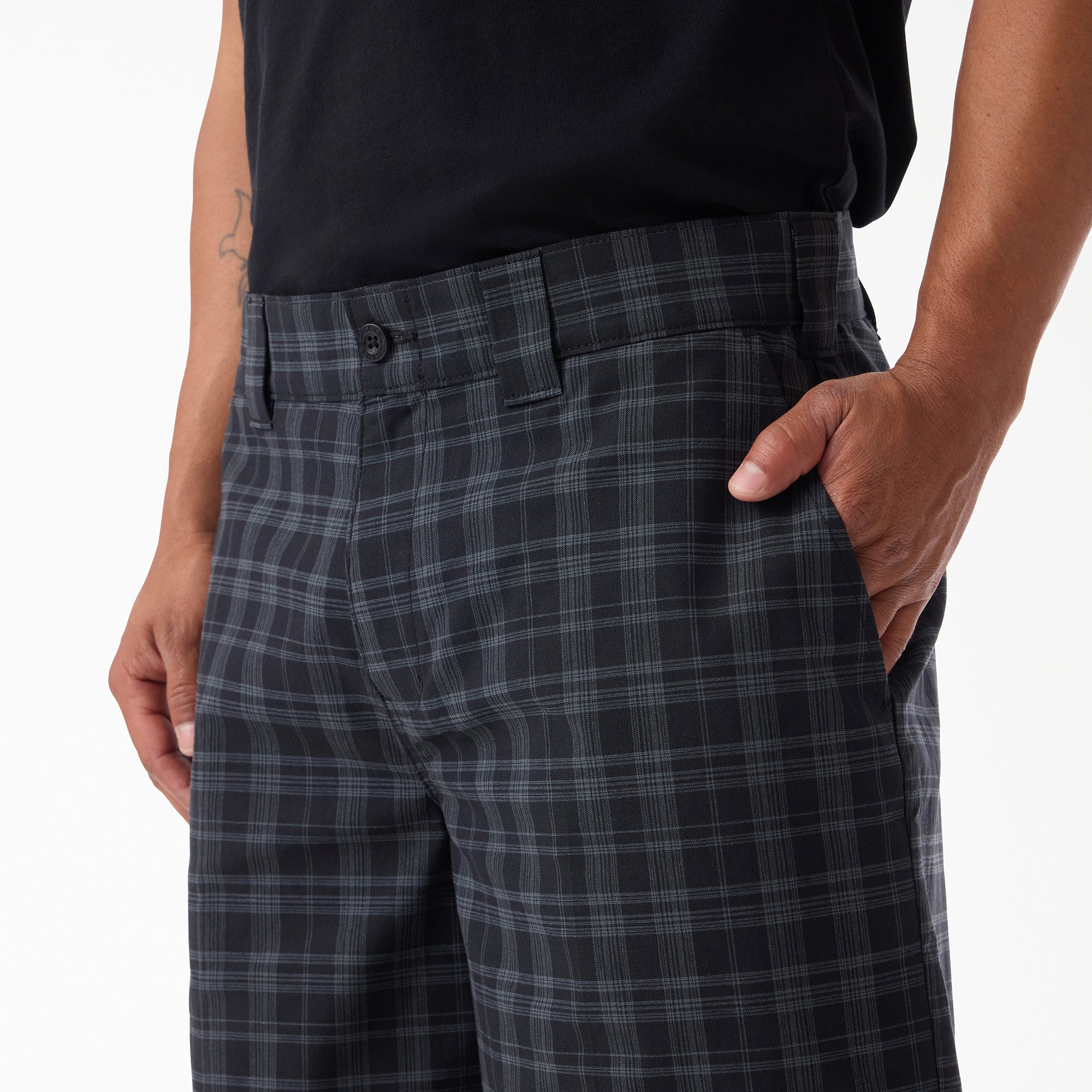 "Plaid Work Shorts, 11"""