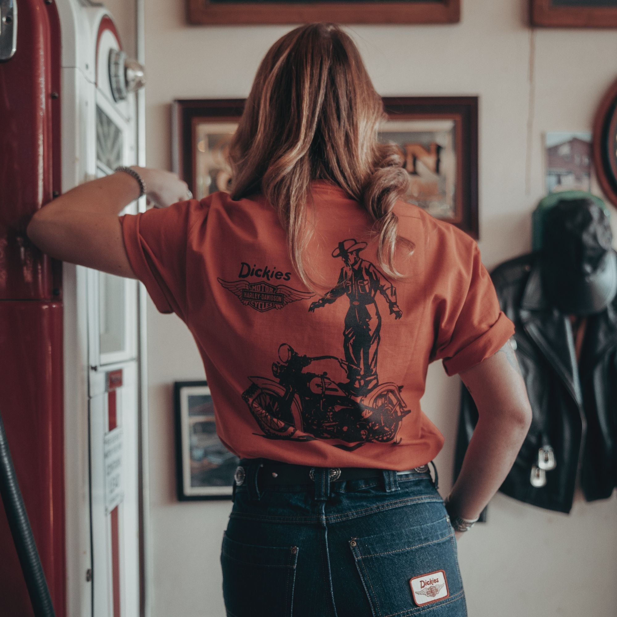 "Dickies x Harley-Davidson® Vintage Wash Cowboy Graphic T-Shirt"