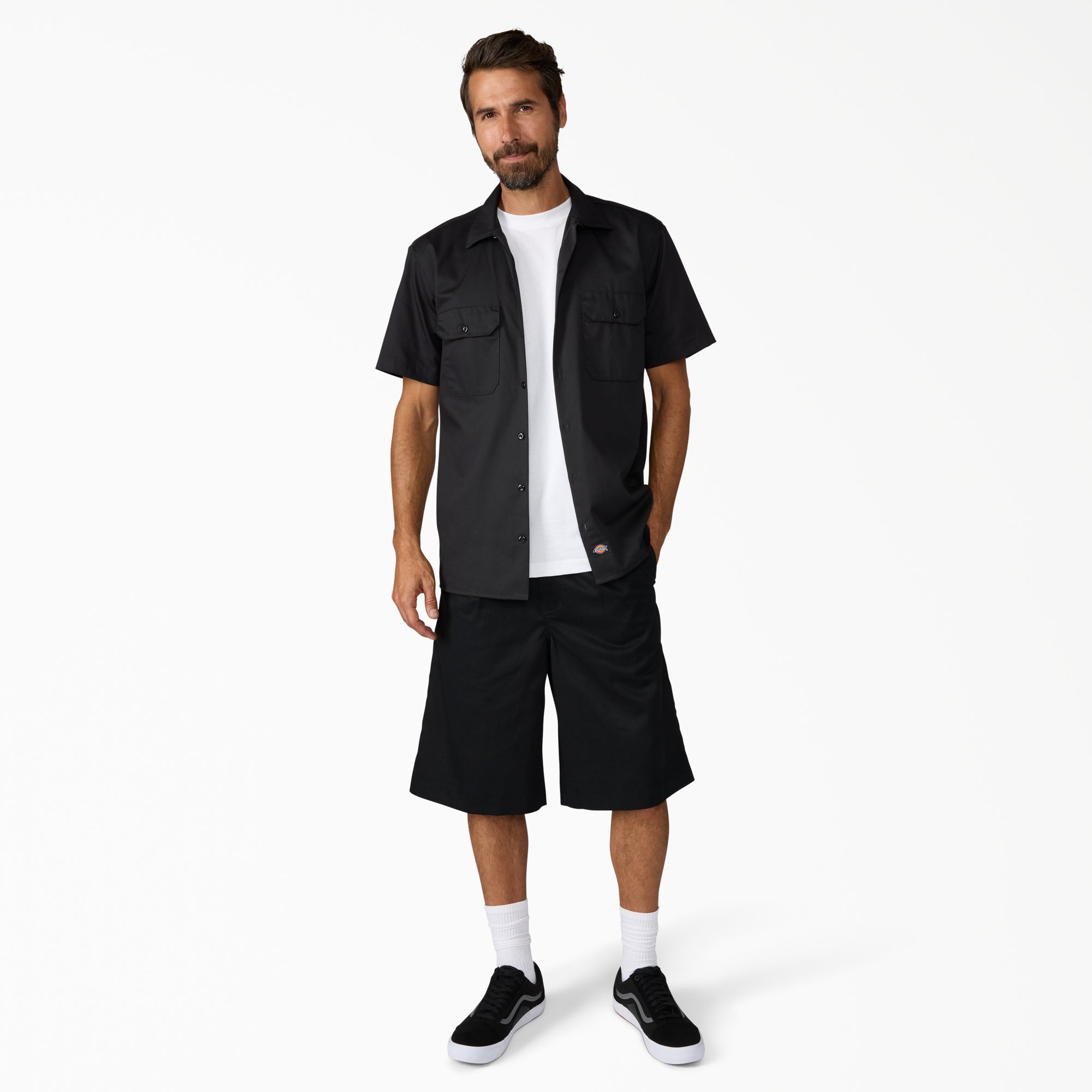 "Hemp Twill Work Shorts, 13"""