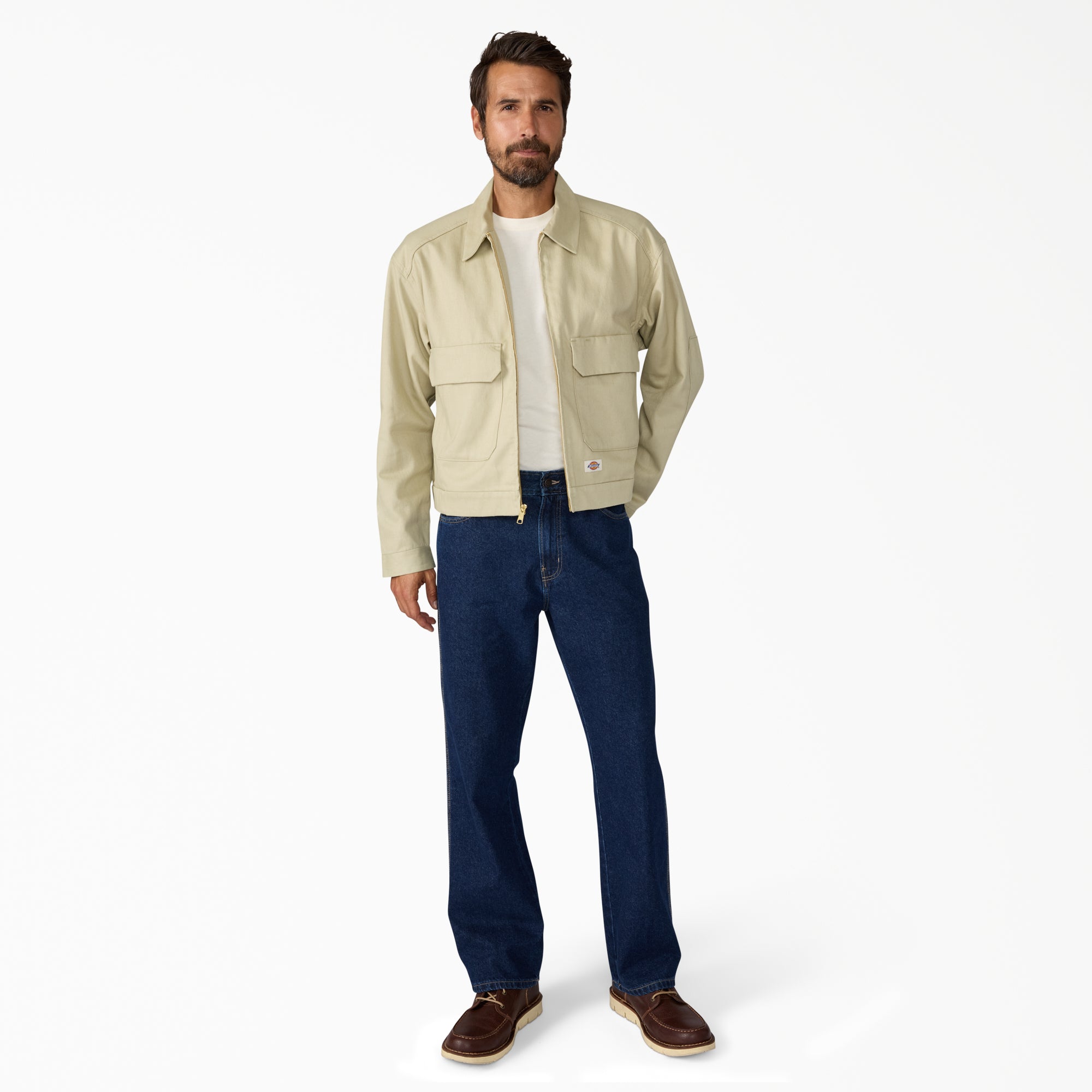 "Hemp Twill Trucker Jacket"
