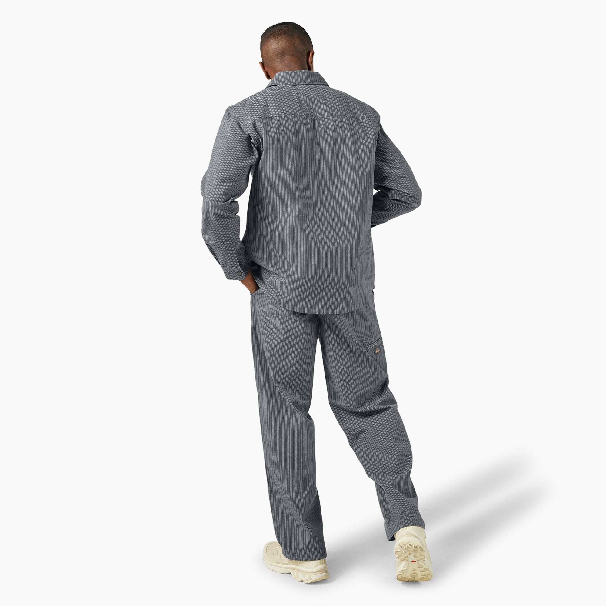 "Lima Pinstripe Button-Up Shirt"