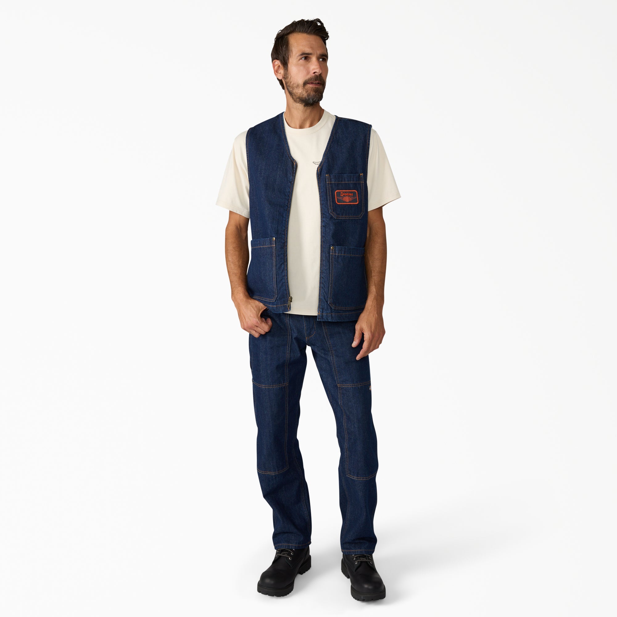 "Dickies x Harley-Davidson® Denim Zip-Up Vest"