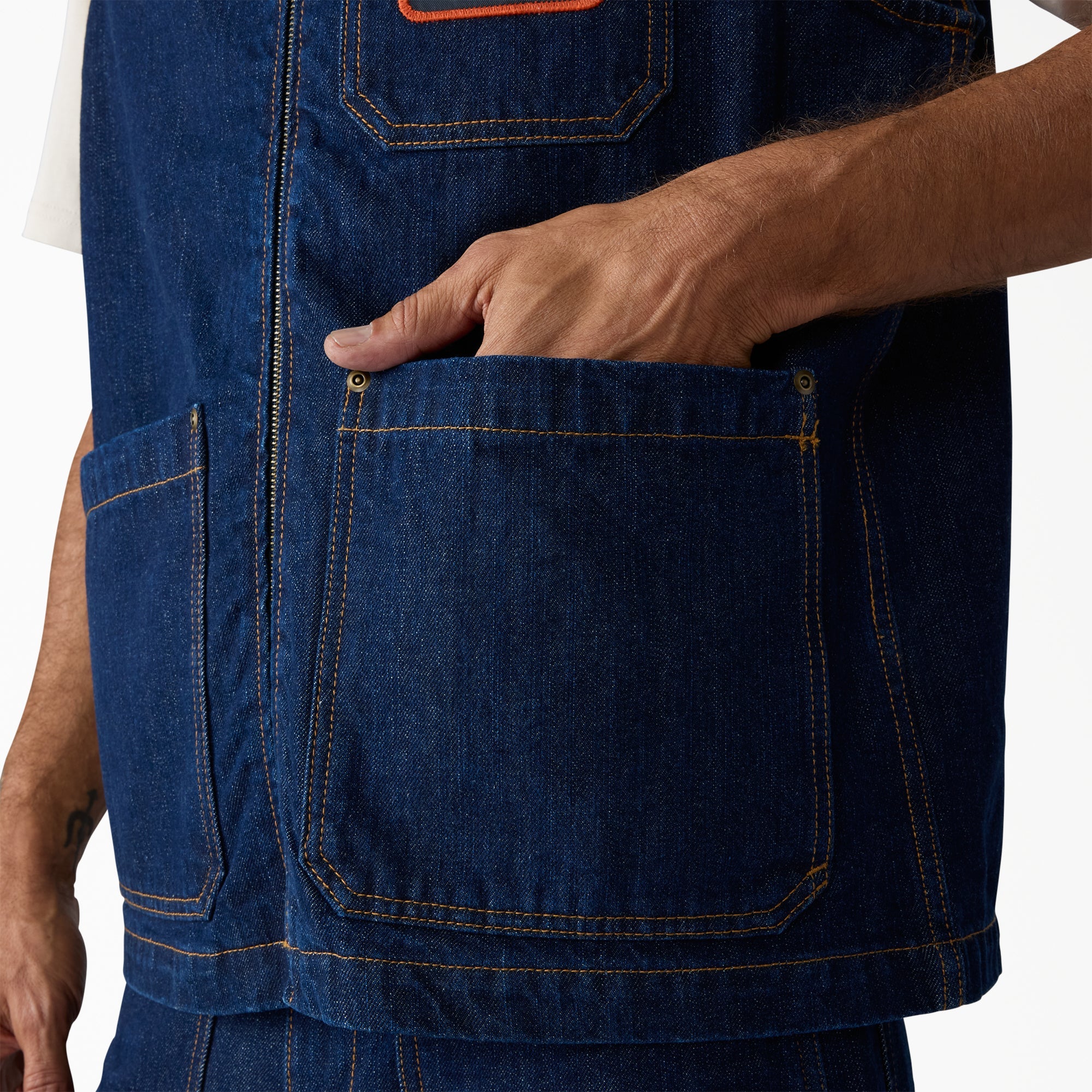 "Dickies x Harley-Davidson® Denim Zip-Up Vest"