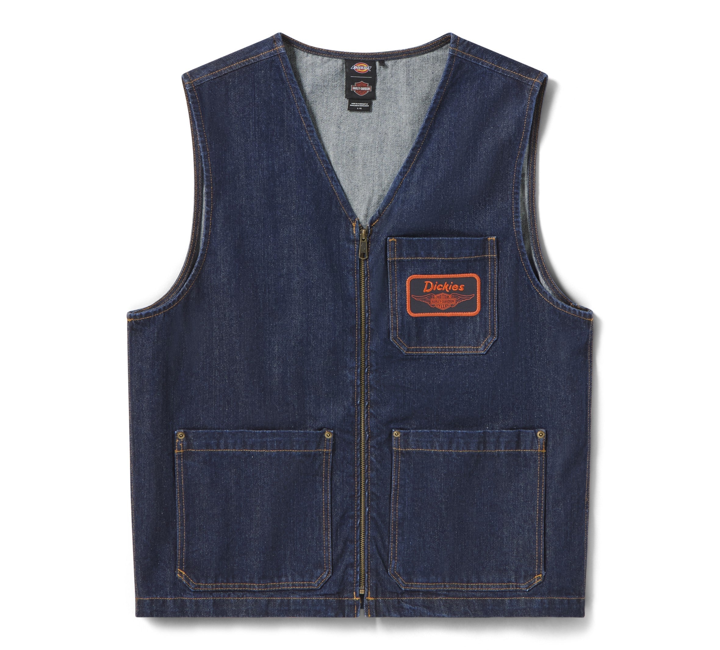 "Dickies x Harley-Davidson® Denim Zip-Up Vest"