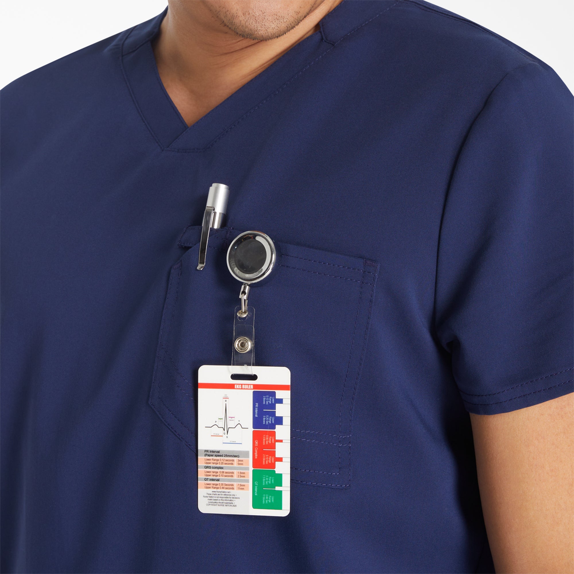"Men's EDS NXT V-Neck Scrub Top"