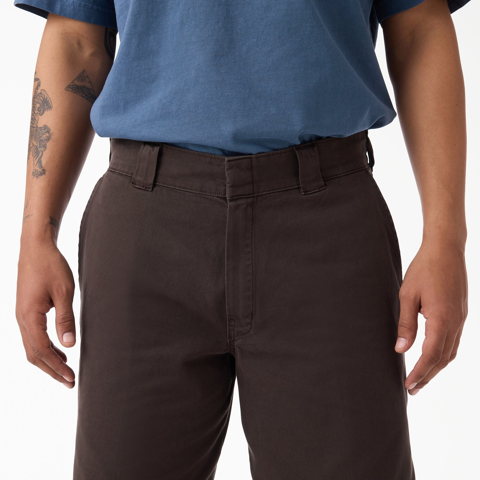 "Worn In Loose Work Shorts, 13"""