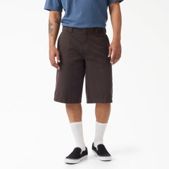 "Worn In Loose Work Shorts, 13"""